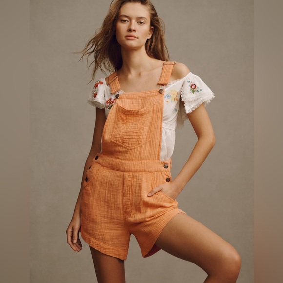 Pilcro Pants - Pilcro Gauze Micro Overalls NWT SZ 4